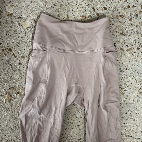 Gymshark Women's XS High-Waisted Leggings Light Mauve Activewear - Picture 3 of 4